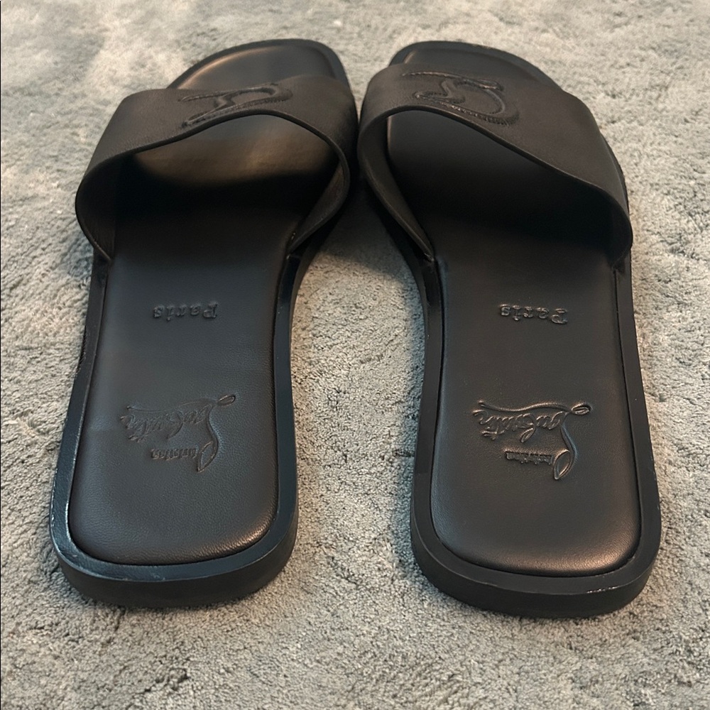 Christian Louboutin Black Slides - Picture 5 of 5